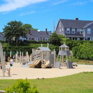 Children playing on a playground